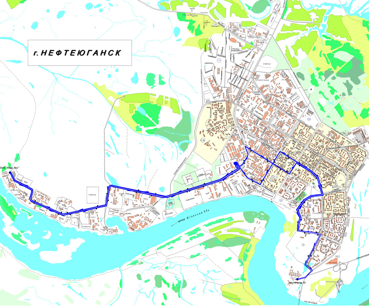 Нефтеюганск карта с микрорайонами города номерами домов
